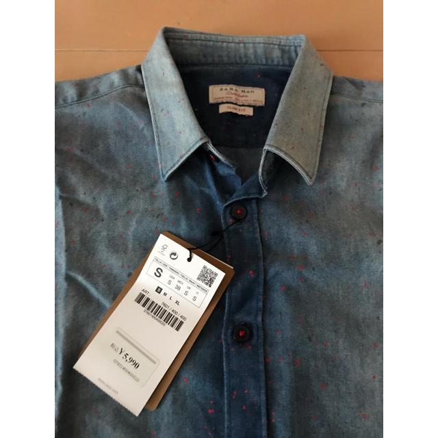 ZARA(ザラ)のZARA denim shirt デニム シャツ新品未使用 メンズのトップス(シャツ)の商品写真