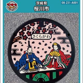 ☆12月14日配布開始☆【第11弾】マンホールカード 茨城県桜川市　ロット001(その他)