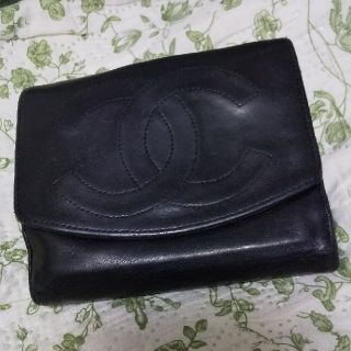 シャネル(CHANEL)の☆専用☆ 使用感あり 黒 折り財布①(財布)