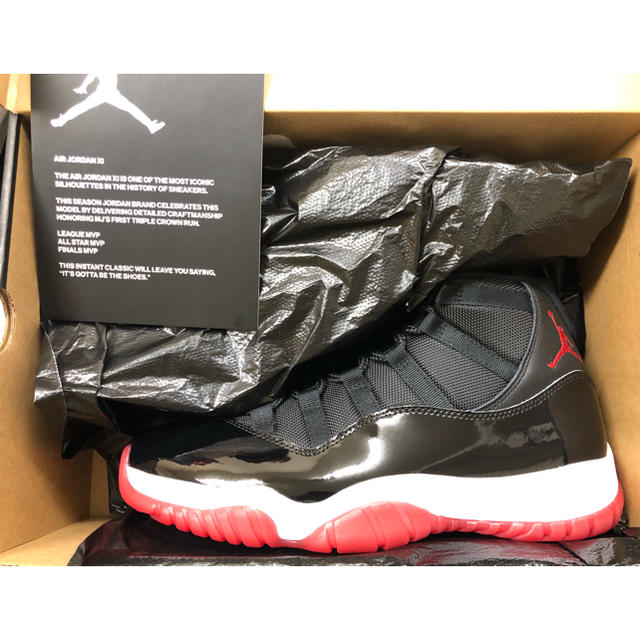 NIKE AIR JORDAN 11 BRED US10  即日発送可