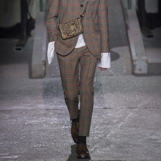 ドリスヴァンノッテン(DRIES VAN NOTEN)のdries van noten 18aw チェックスラックス(スラックス)