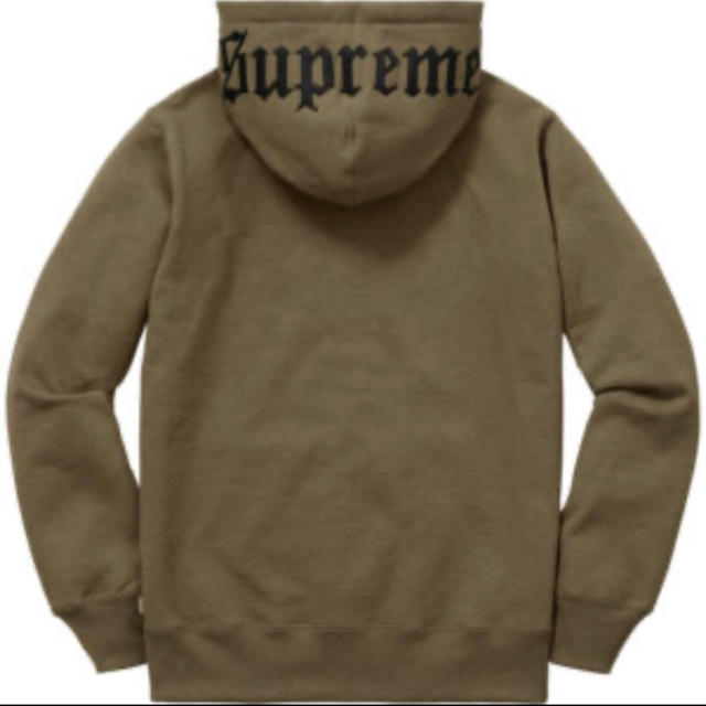 supreme old english hood logo zipupsweat