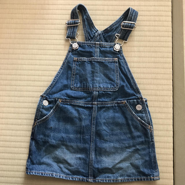 babyGAP(ベビーギャップ)のbaby gap デニムジャンスカ キッズ/ベビー/マタニティのキッズ服女の子用(90cm~)(ワンピース)の商品写真