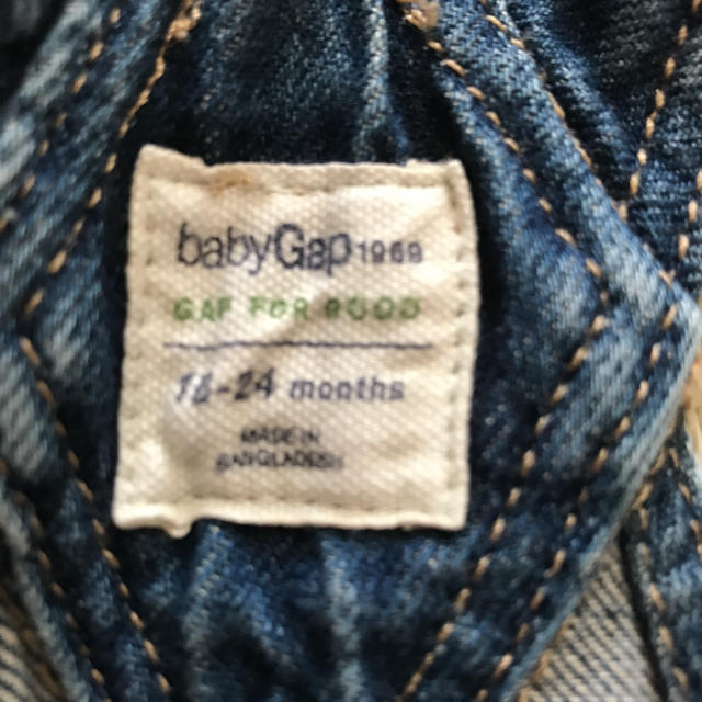 babyGAP(ベビーギャップ)のbaby gap デニムジャンスカ キッズ/ベビー/マタニティのキッズ服女の子用(90cm~)(ワンピース)の商品写真