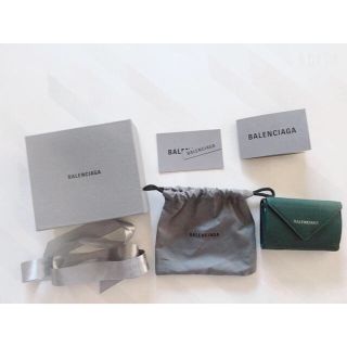 バレンシアガ(Balenciaga)のトリ様専用BALENCIAGA ミニウォレット グリーン(折り財布)