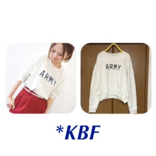 ケービーエフ(KBF)のKBF* ARMYスウェット♡(トレーナー/スウェット)