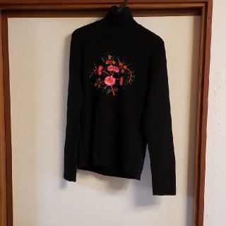 トリココムデギャルソン 2001年 日本製 ウールブレンド タートルネックニット グレー系 tricot COMME des GARCONS 長袖 セーター レディース  221118