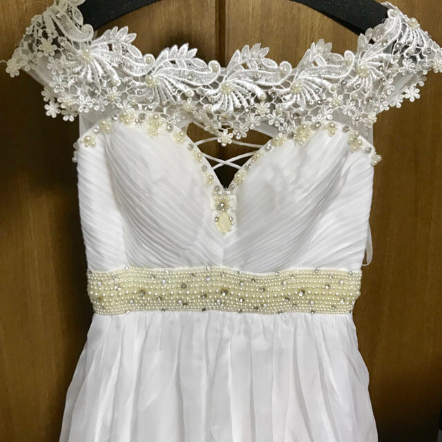 AngelR(エンジェルアール)のIRMA イルマキャバドレスロング ウェディング ホワイト  レディースのフォーマル/ドレス(ロングドレス)の商品写真