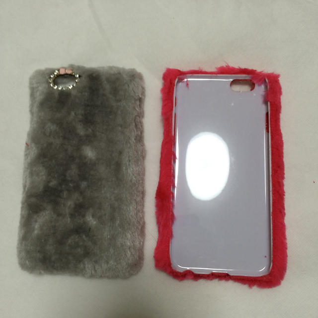 iPhone6/6sふわふわファーケース スマホ/家電/カメラのスマホアクセサリー(モバイルケース/カバー)の商品写真