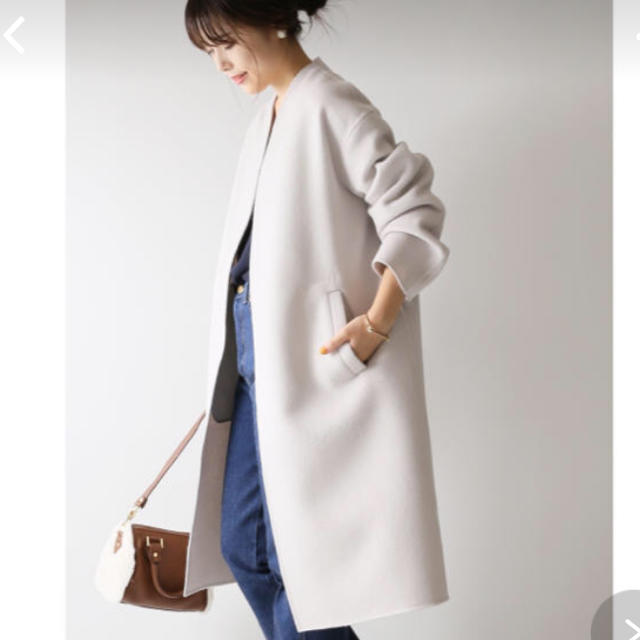 spick&span 2018AW Wフェイススタンドノーカラーコート | フリマアプリ ラクマ