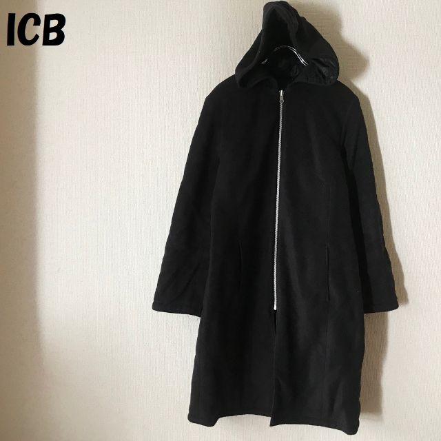 ICB(アイシービー)の【人気】ICB/アイシービー キルティングフードコート サイズ11 レディース レディースのジャケット/アウター(ロングコート)の商品写真