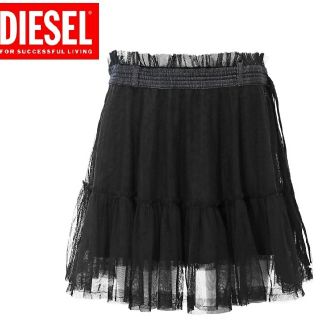 ディーゼル(DIESEL)の●新品  DIESEL ディーゼル レディース  フレアミニスカート ブラック(ミニスカート)