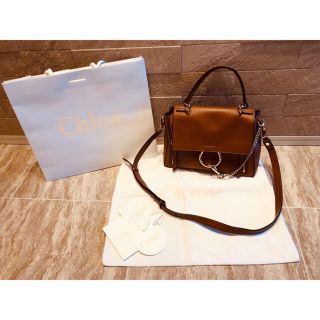 クロエ(Chloe)の美品 Chloeクロエ  faye dayスモールデイバッグショルダーバッグ(ショルダーバッグ)