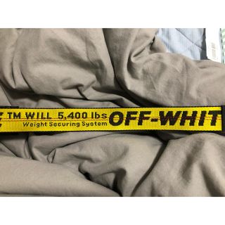 オフホワイト(OFF-WHITE)のイエローインダストリアルベルト(ベルト)