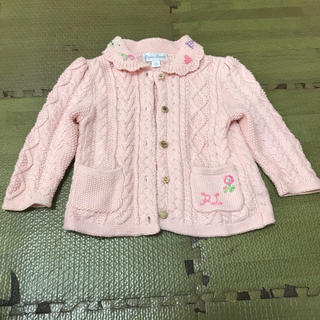 ラルフローレン(Ralph Lauren)のラルフローレン  ベビー　花柄カーディガン　9m(カーディガン/ボレロ)