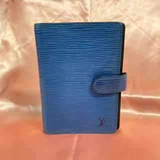 ヴィトン(LOUIS VUITTON) 手帳(メンズ)(ブルー・ネイビー/青色系)の