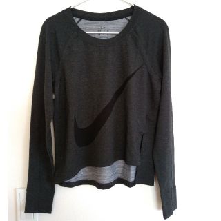 ナイキ(NIKE)の＊ NIKE ナイキ＊長袖Tシャツ カットソー   チャコールグレー M(カットソー(長袖/七分))