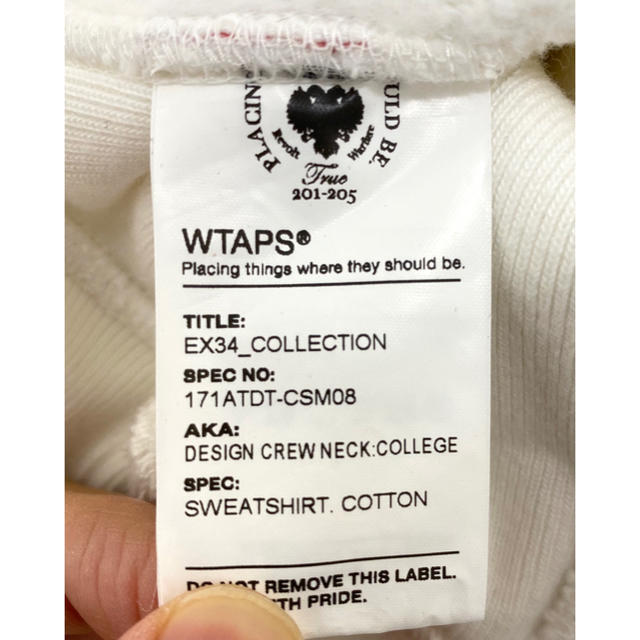 WTAPS DESIGN CREW NECKスウェット171ATDT-CSM08