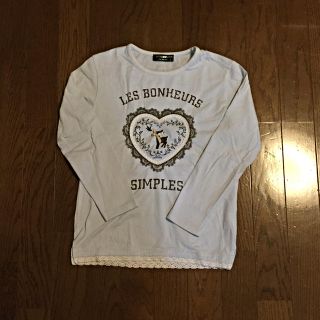 ポンポネット(pom ponette)のポンポネット 水色ロンT    S(Tシャツ/カットソー)