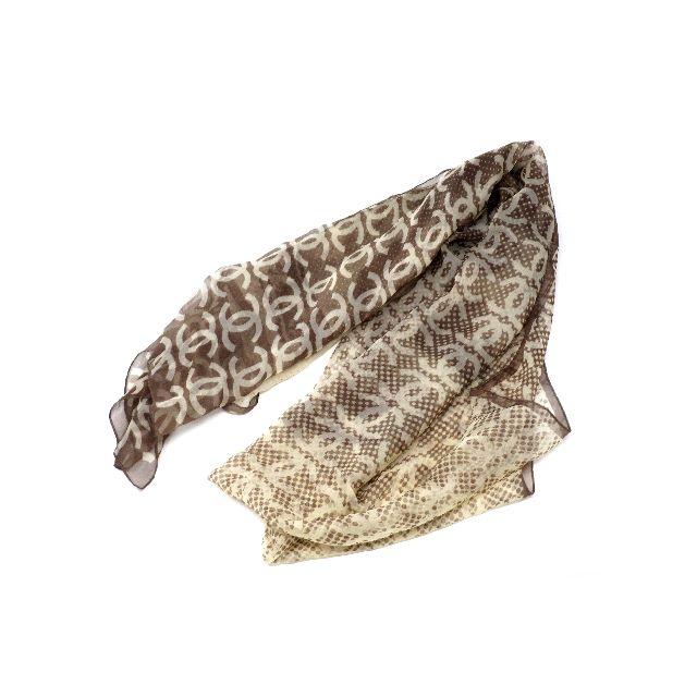 CHANEL - シャネル　シフォンストール　シルク100％　170cm×67cm