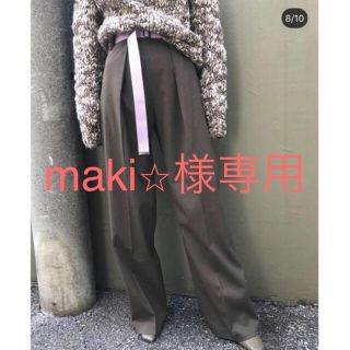 アメリヴィンテージ(Ameri VINTAGE)のAmeri VINTAGE FOLD TUCK PT(ベルト付)(カジュアルパンツ)