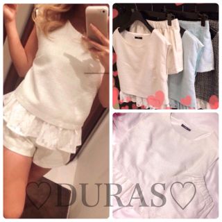 デュラス(DURAS)のDURAS♡ツイードセットアップ(カットソー(半袖/袖なし))