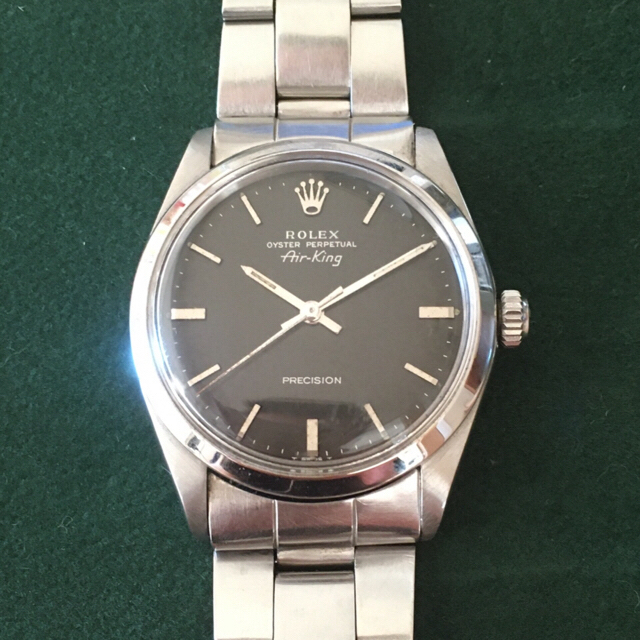 ROLEX(ロレックス)の【ブラック文字盤‼️】ロレックス　エアキング　ref.5500　ROLEX メンズの時計(腕時計(アナログ))の商品写真