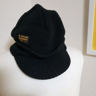 ジースター(G-STAR RAW)の★G-STAR★ニットキャップ★黒(ニット帽/ビーニー)