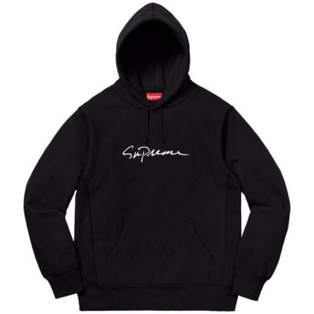 supreme classic script hooded sweatshirt