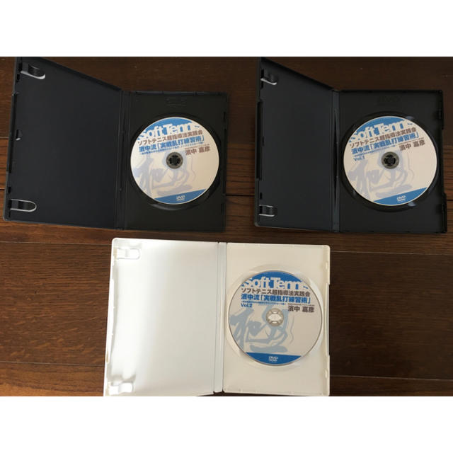 DVD ソフトテニス　濱中流「実戦乱打練習術」3巻セット