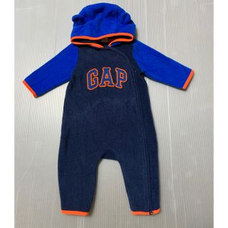 ベビーギャップ(babyGAP)のbaby GAP☆フリースロンパース☆70(ロンパース)