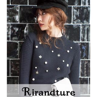 リランドチュール(Rirandture)のRirandture✱パーツ付きニット✕プリーツスカートセット(セット/コーデ)