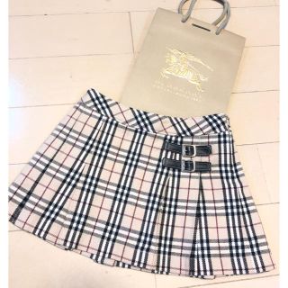 バーバリー(BURBERRY)のお値引きSALE☆BURBERRY☆ノバチェックプリーツSK☆チビアム☆100(スカート)