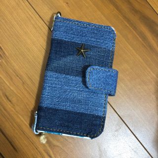 デニム手帳型スマホケース(iPhoneケース)