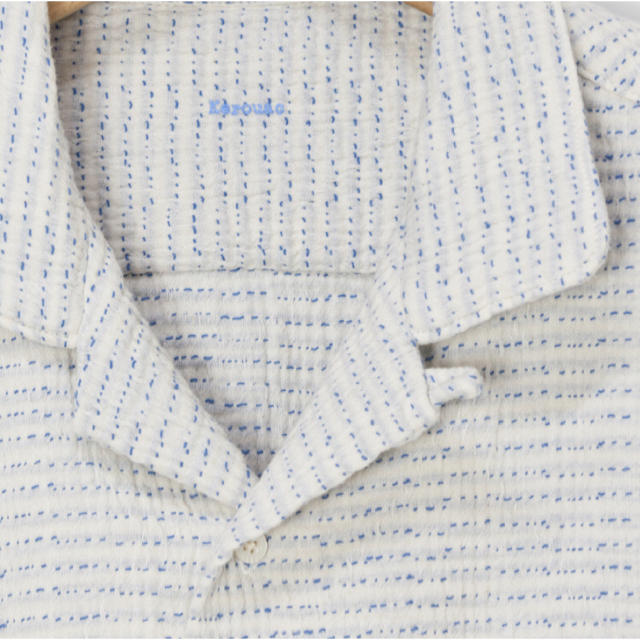 SASHIKO SUPER LIGHT KEROUAC SHIRT White