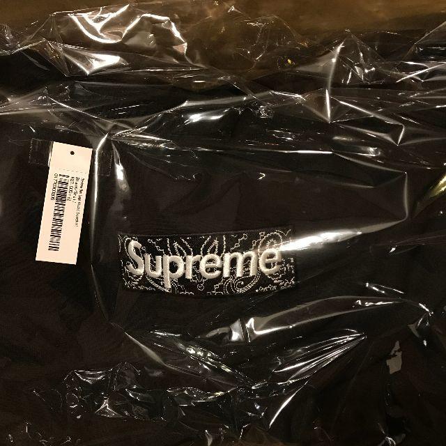 Supreme(シュプリーム)のＳサイズ Supreme Box Logo bandana Hooded 黒 メンズのトップス(パーカー)の商品写真