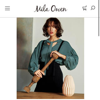 ミラオーウェン(Mila Owen)のハイウエストサロペットパンツ(サロペット/オーバーオール)