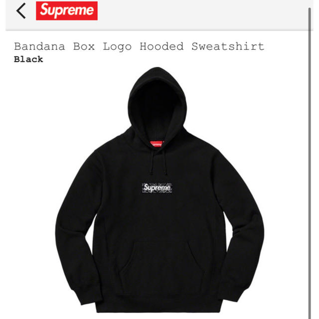 Supreme Bandana Box Logo Hooded L