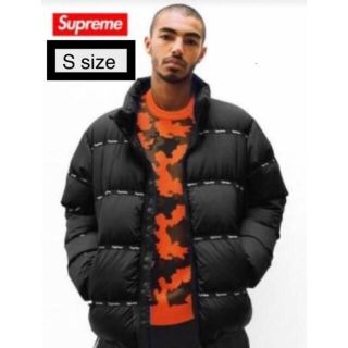 【美品】Supreme シュプリームLogo Tape Puffy Jacket