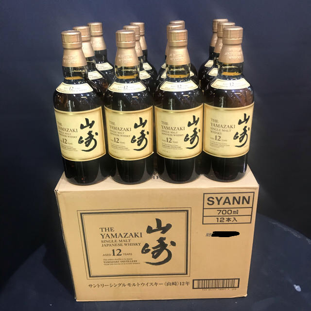 【特別セール品】 サントリー - サントリー山崎12年700ml×12本 ウイスキー