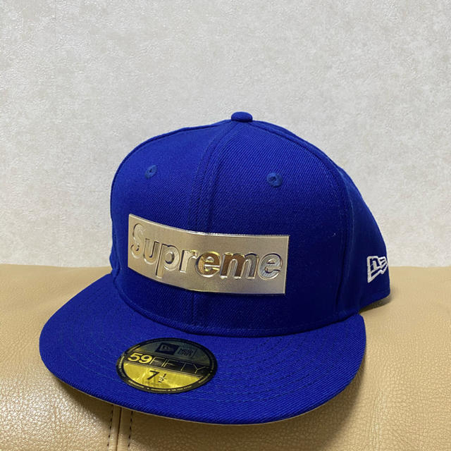 Supreme NEW ERA メタリック　7 1/2 キャップ　キムタク着用