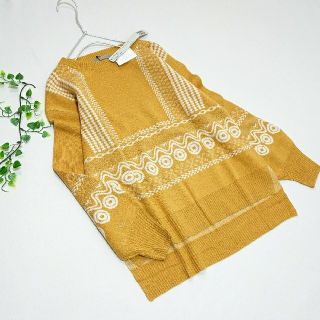 アルカリ(alcali)のalcali *新品 デザイン ニット*(ニット/セーター)