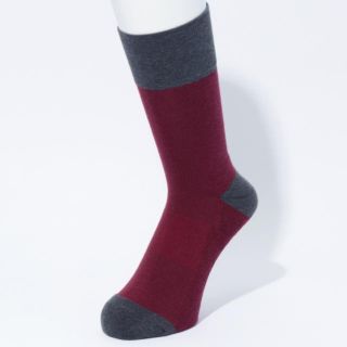 ビームス(BEAMS)の【CHICSTOCKS】TWO TONE Bordeaux×Dark Gray(ソックス)