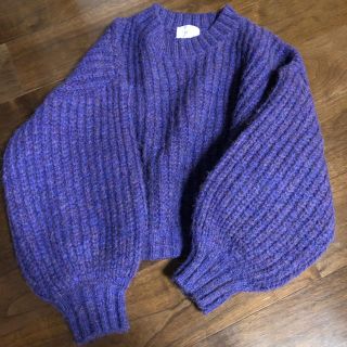 アメリヴィンテージ(Ameri VINTAGE)のamail♡ミックス袖ボリュームニット(ニット/セーター)