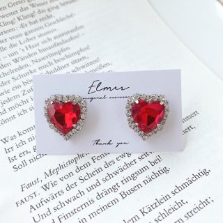 SALE【red】bijou pierce(イヤリング)