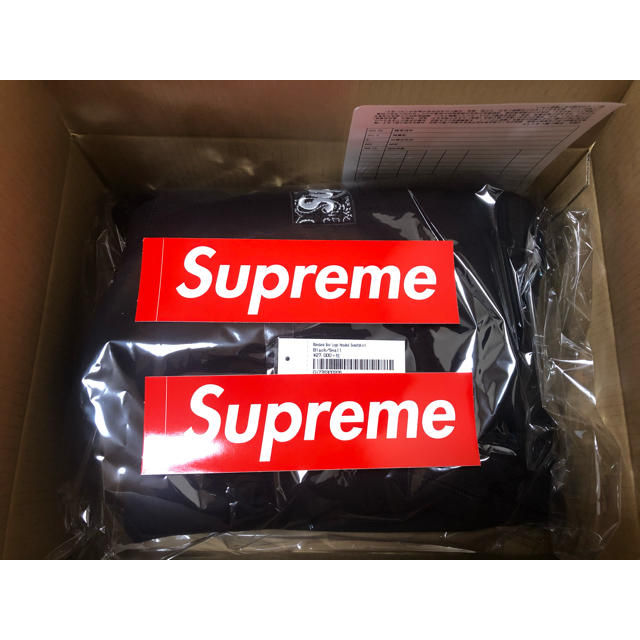 Bandana Box Logo Hooded  Black Small 1