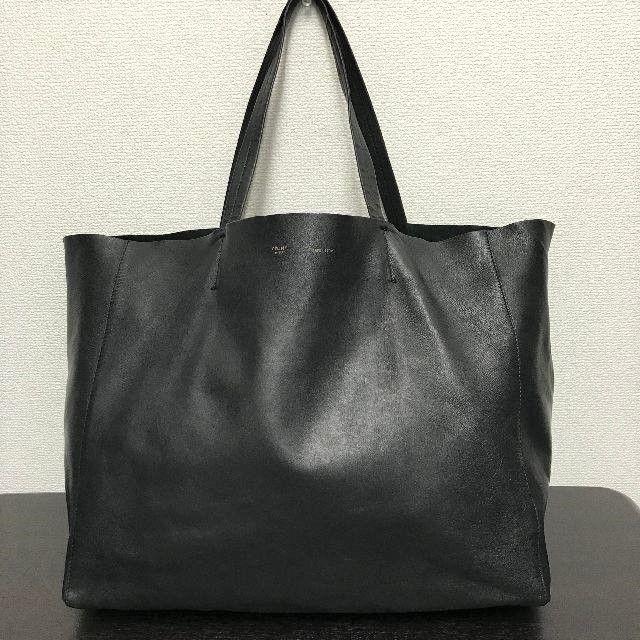 セリーヌ ホリゾンタル カバ 黒 トートバッグ