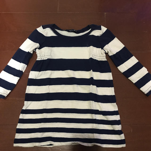 Ralph Lauren(ラルフローレン)の【Ralph Lauren】ボーダーワンピ100cm キッズ/ベビー/マタニティのキッズ服女の子用(90cm~)(ワンピース)の商品写真