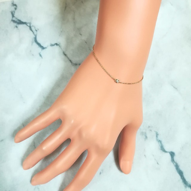 NOJESS(ノジェス)のノジェス NOJESS K18 一粒ダイヤモンドブレスレット レディースのアクセサリー(ブレスレット/バングル)の商品写真