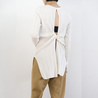 フィーニー(PHEENY)のpheeny Random rib back drape 更に値下げしました(カットソー(長袖/七分))